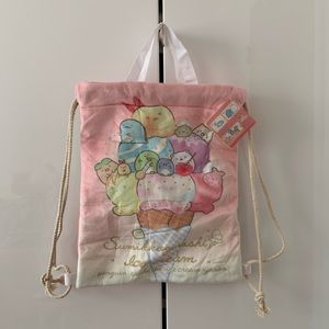 NWT Sumikko Gurashi Drawstring Bag